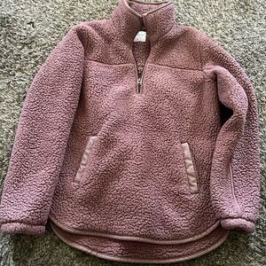 Abercrombie quarter zip fleece, size M